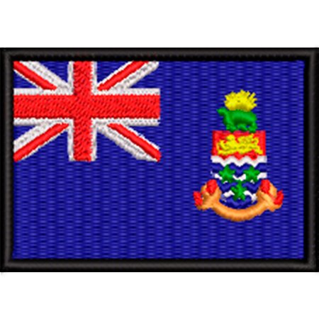 Patch Bordado Bandeira Ilhas Cayman 5x7 cm Cód.BDP383
