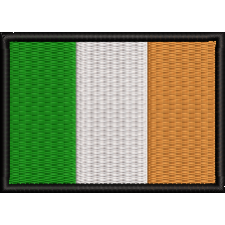 Patch Bordado Bandeira Irlanda 5x7 cm Cód.BDP335