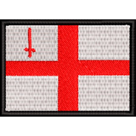 Patch Bordado Bandeira Londres 5x7 cm Cód.BDP421