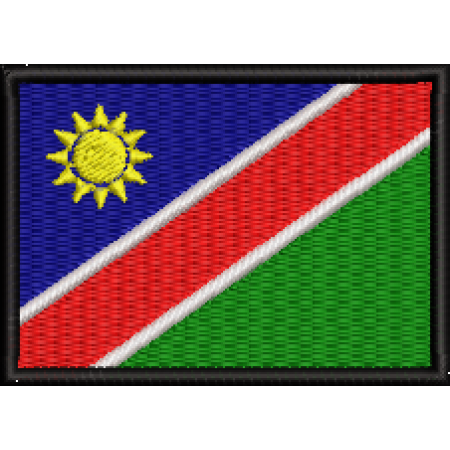 Patch Bordado Bandeira Namíbia 5x7 cm Cód.BDP343