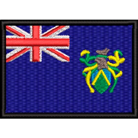 Patch Bordado Bandeira Pitcairn 5x7 cm Cód.BDP533