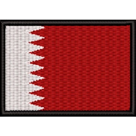 Patch Bordado Bandeira Qatar 5x7 cm Cód.BDP418