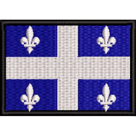 Patch Bordado Bandeira Quebec 5x7 cm Cód.BDP411