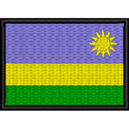 Patch Bordado Bandeira Ruanda 5x7 cm Cód.BDP430