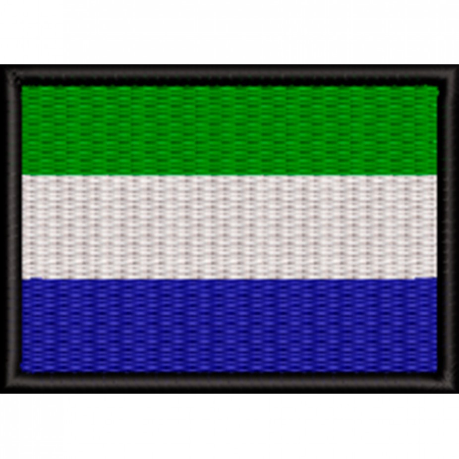 Patch Bordado Bandeira Brasil cor tan 5x7 cm Cód.BDP265