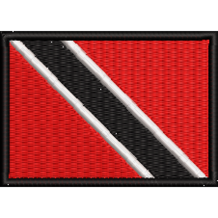 Patch Bordado Bandeira Trinidad e Tobago 5x7 cm Cód.BDP338