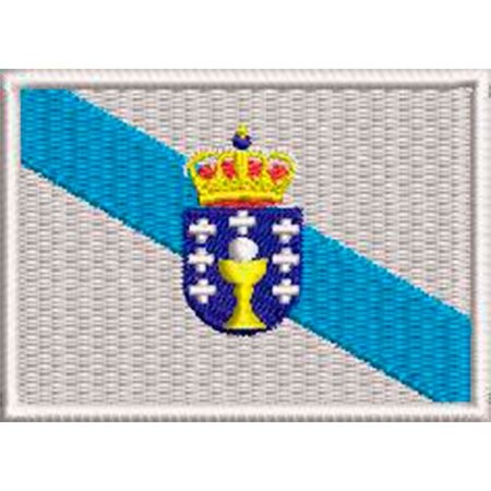 Patch bordado Bandeira Galícia 5x7 cm Cód.BDP554