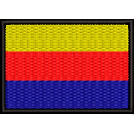 Patch Bordado Bandeira Holanda do Norte 5x7 cm Cód.BDP433
