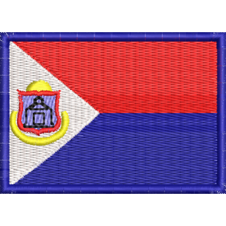 Patch Bordado Bandeira San Martinho 5x7 cm Cód.BDP154