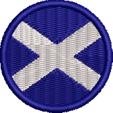 Patch Bordado Bandeira Escócia 4x4 Cód.BDR32