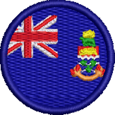 Patch Bordado Bandeira Ilhas Cayman 4x4 Cód.BDR105