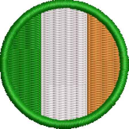 Patch Bordado Bandeira Irlanda 4x4 Cód.BDR46