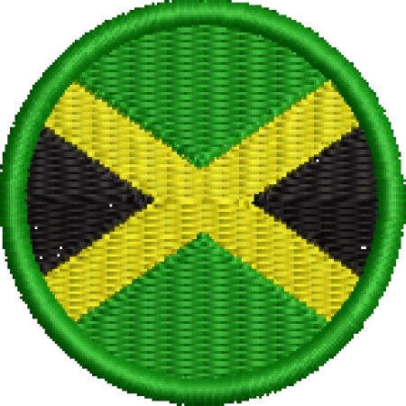 Patch Bordado Bandeira Jamaica 4x4 Cód.BDR121