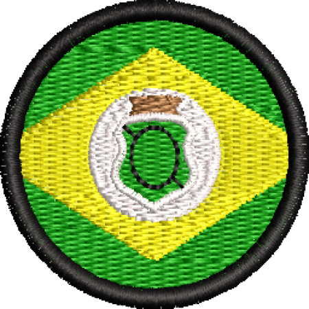 Patch Bordado Bandeira Estado Ceará 4x4 Cód.BRE41