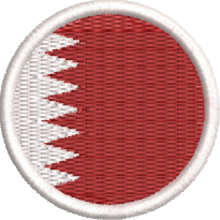 Patch Bordado Bandeira Qatar 4x4 Cód.BDR146