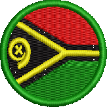 Patch Bordado Bandeira Vanuatu 4x4 Cód.BDR242