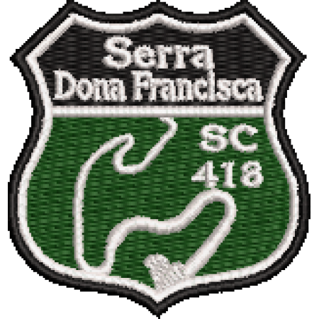Patch Bordado Serra Dona Francisca SC418 5x4,5 cm Cód.2023
