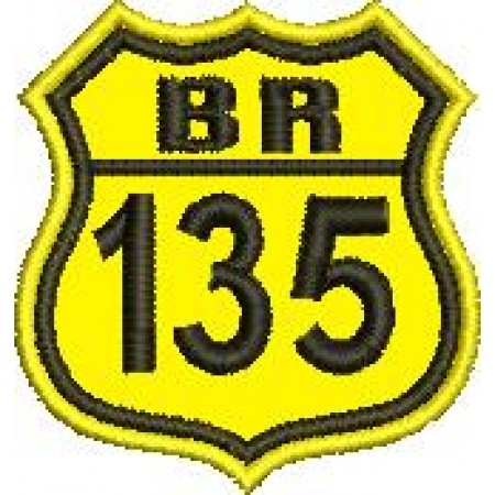 Patch Bordado BR 135-4,5x4 cm Cód.2090