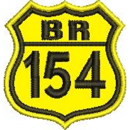 Patch Bordado BR 154-4,5x4 cm Cód.2091