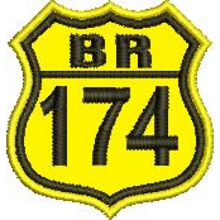 Patch Bordado BR 174 - 4,5x4 cm Cód.2093