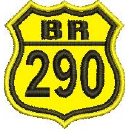 Patch Bordado BR 290 4,5x4 cm Cód.2094