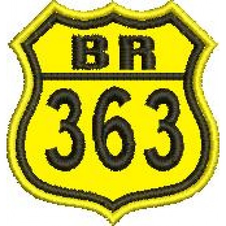 Patch Bordado BR 363 4,5x4 cm Cód.2096
