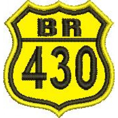 Patch Bordado BR 430 - 4,5x4 cm Cód.2097