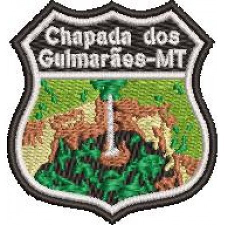 Patch Bordado Chapada dos Guimarães 5x4,5 cm Cód.2051