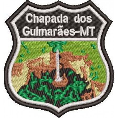 Patch Bordado Chapada dos Guimarães 7,5x7 cm Cód.1989