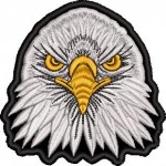 Patch Bordado Eagle Águia 8x8 cm Cód.1458