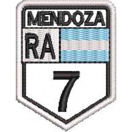 Patch Bordado Mendoza 5x3,5 cm Cód.2042
