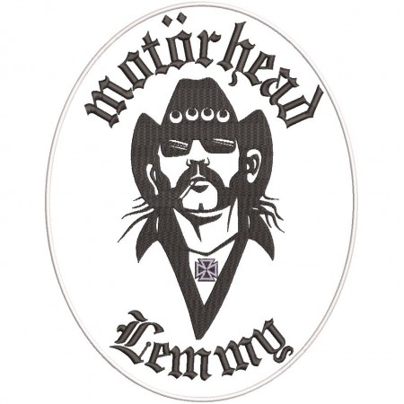Patch Bordado Motorhead Lemmy  25x19,5 cm Cód.3139