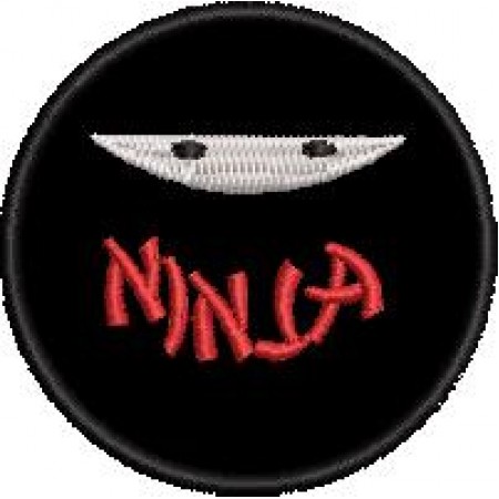 Patch Bordado Ninja 5x5 cm Cód.5251