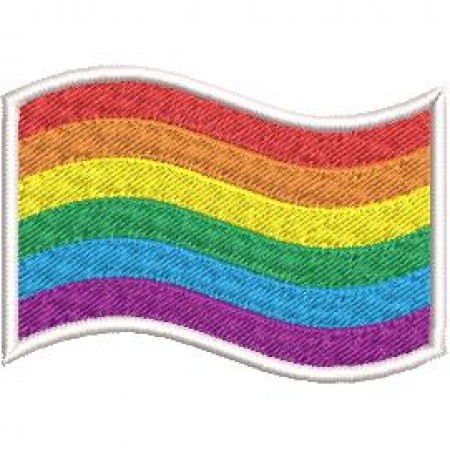 Patch Bordado Bandeira LGBT 5x7 cm - Cód.3844