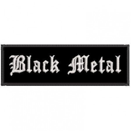 Patch Bordado Black Metal 3x10 cm Cód.2675
