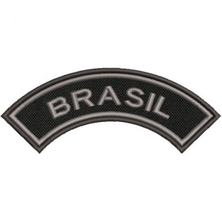 Patch Bordado Tarja de Ombro Brasil 5,5x14 cm Cód.2357