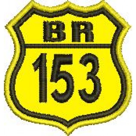 Patch Bordado BR 153 - 4,5x4 cm Cód.1905