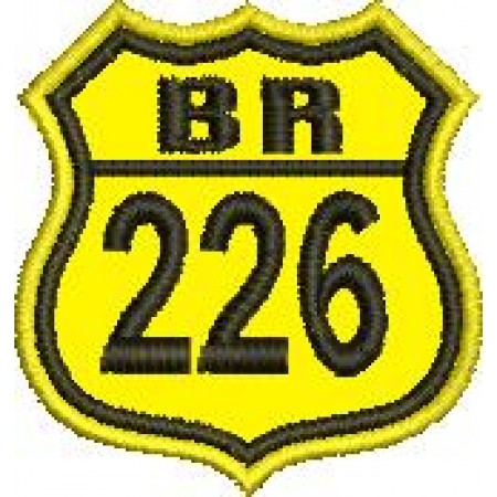 Patch Bordado BR 226 - 4,5x4 cm Cód.1909
