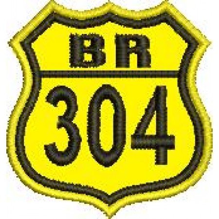 Patch Bordado BR 304 - 4,5x4 cm Cód.1908