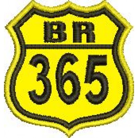 Patch Bordado BR 365 - 3,5x4 cm Cód.1902