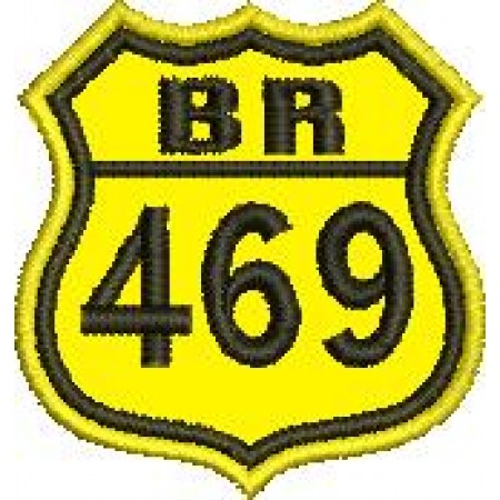 Patch Bordado BR 469 - 4,5x4 cm Cód.1976