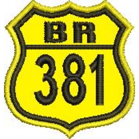 Patch Bordado BR381 - 4,5x4 cm Cód.1906