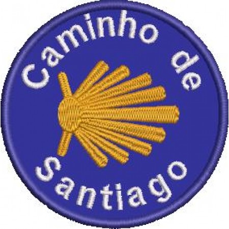 Patch Bordado Caminho Santiago - 7x7 cm- Cód.1911