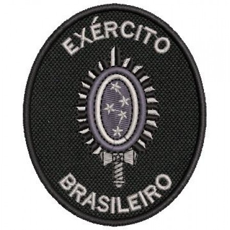 Patch Bordado Exército Brasileiro 9x7,5 cm Cód.2481