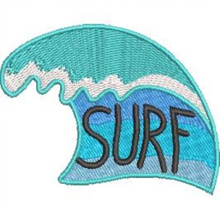 Patch Bordado Surf 5,5x7 cm Cód.3864