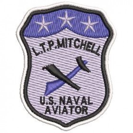Patch Bordado U.S.Naval Aviação 6,5x5 cm Cód.2275
