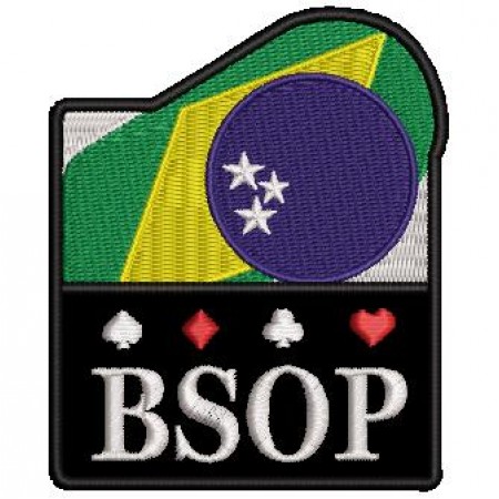 Patch Bordado Poker BSOP 7,5x7 cm Cód.4171