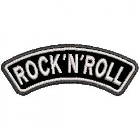 Patch Bordado Rock in Roll 2,5x7 cm Cód.3583