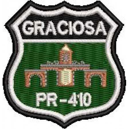 Patch Bordado Serra da Graciosa 5x4,5 cm Cód.2044