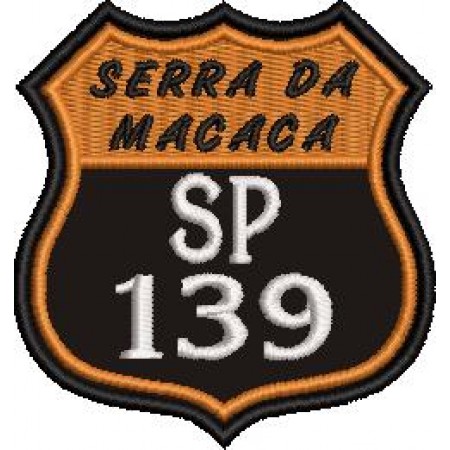 Patch Bordado Serra da Macaca 7x6,5 cm Cód.1959